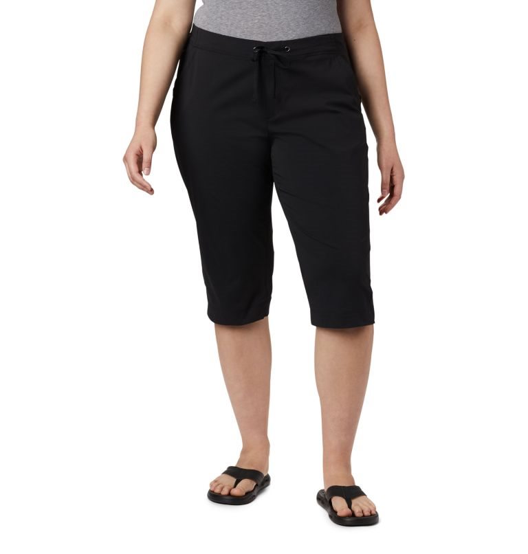 Women\'s Columbia Anytime Outdoor Capris Sport Pants Black | Plus Size CA-HC860